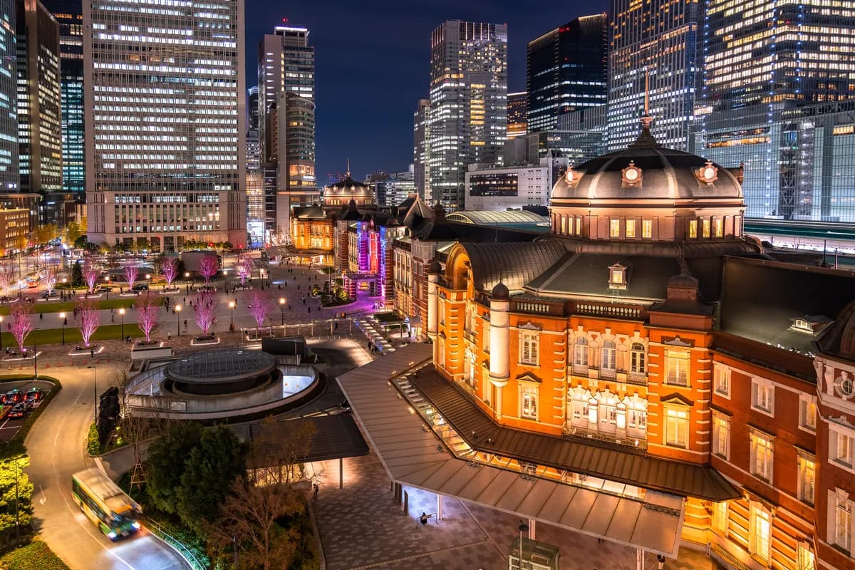 東京駅の夜景