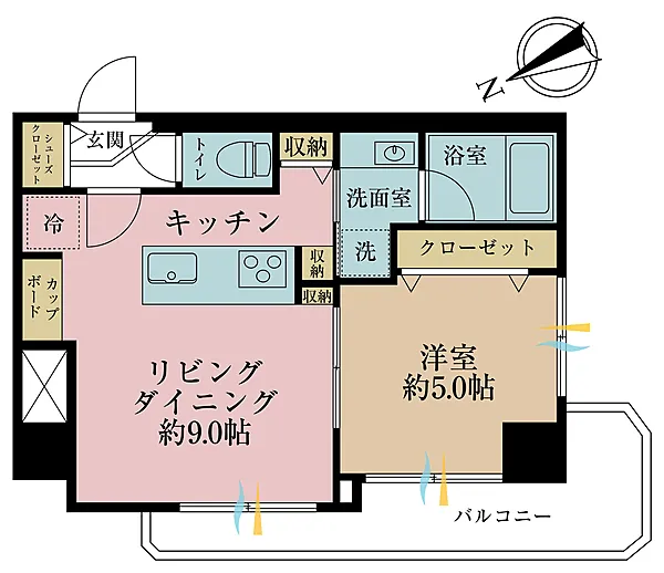 メゾンドールニュー明石 間取り図