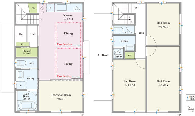 間取り図（1F・2F）